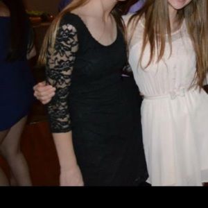 Black lace dress